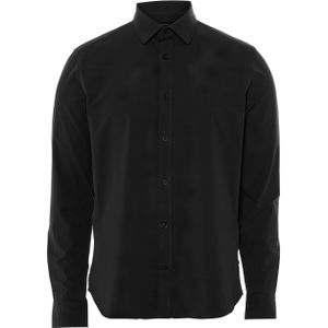 Matinique Heren overhemd lange mouw zwart (Maat: 3XL)