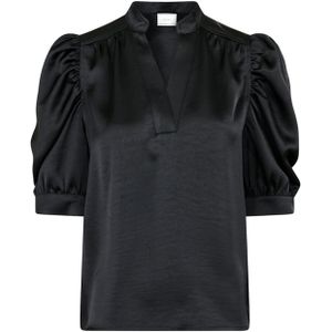 Neo Noir - Roella Heavy Sateen Blouse - Zwart - Dames