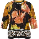 Via Appia Due - Top Lange Mouw - Zwart