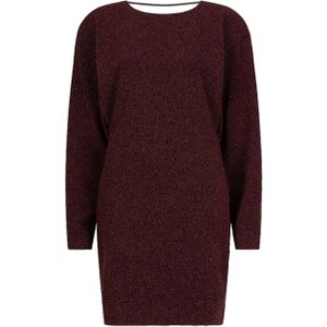 Dante6 Dames jurk bordeaux (Maat: 40) - Glitter - Halslijn: Ronde hals,