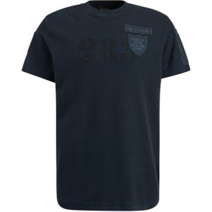 PME Legend T-shirt blauw (Maat: S) - Tekst - Halslijn: Ronde hals,