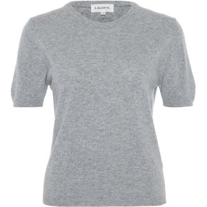 LaLotti Dames trui grijs (Maat: M) - Mélange - Halslijn: Ronde hals,