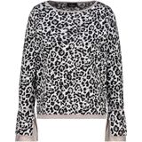 monari - Trui - Beige - Dierenprint - Knitwear