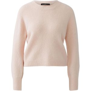 OUI Dames trui roze (Maat: 36) - Effen - Halslijn: Ronde hals,