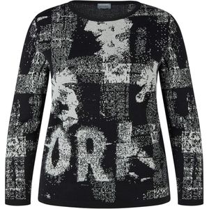 Rabe Dames trui zwart (Maat: 40) - Halslijn: Ronde hals,