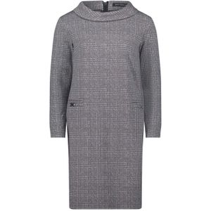 Betty Barclay - Sweatkleed - Grijs - Sportief-Feminien Geruit