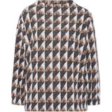 Frank Walder - W53110003 - Top - Zand - Lange Mouw