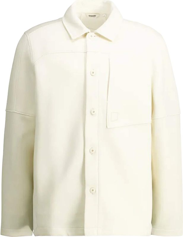 Pulse - Longsleeve Overshirt - Off-wit - Heren