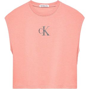 Calvin Klein Top roze (Maat: 152) - Effen - Halslijn: Ronde hals,