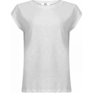 CC Heart T-shirt wit (Maat: S) - Effen - Halslijn: Ronde hals,