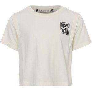 Looxs 10Sixteen T-Shirt beige (Maat: 176) - Effen - Halslijn: Ronde hals,