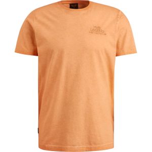 PME Legend T-shirt oranje (Maat: 2XL) - Effen - Halslijn: Ronde hals,