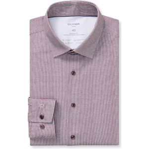 OLYMP Luxor 24/Seven Overhemd, modern fit, New Kent, Aubergine