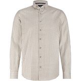 State of Art Heren overhemd lange mouw bruin (Maat: S)