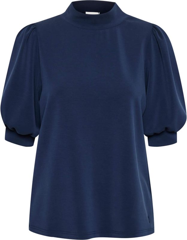 My Essential Wardrobe - Blouse - Marine - Wijde Blouse - Halve Mouw