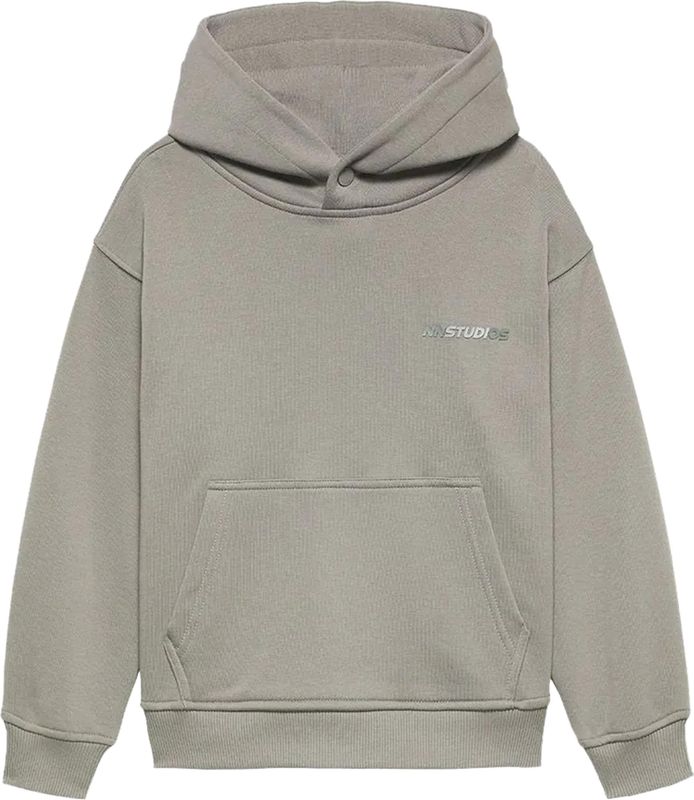 NIK & NIK Jongens hoodie groen (Maat: 140) - Effen - Halslijn: Capuchon,