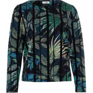 Sommermann Dames longsleeve groen (Maat: 38) - Halslijn: Ronde hals,