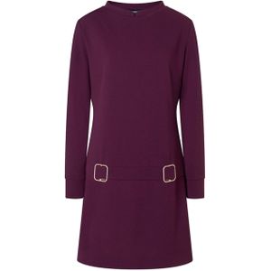 Ana Alcazar Jurk bordeaux (Maat: 36) - Effen - Halslijn: Ronde hals,