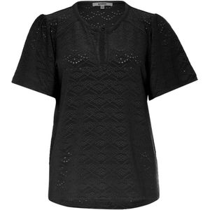 Garcia T-shirt zwart (Maat: L) - Effen - Halslijn: Ronde hals,