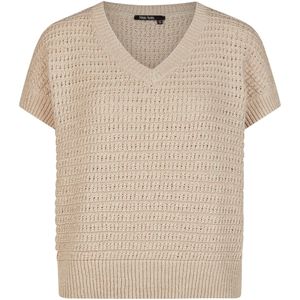 Marc Aurel Trui beige (Maat: 46) - Effen - Halslijn: V-hals,