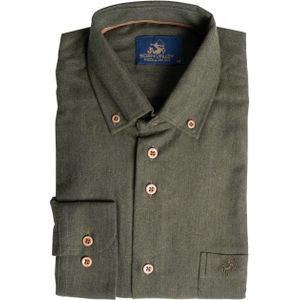 Eden Valley Heren overhemd lange mouw groen (Maat: XL) - Effen