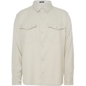 Denham Overshirt beige (Maat: XL) - Effen