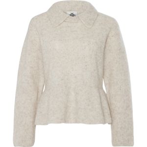 Karen By Simonsen Dames trui ecru (Maat: M) - Mélange - Halslijn: Ronde hals,