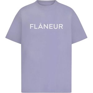 Flâneur T-shirt paars (Maat: L) - Halslijn: Ronde hals,