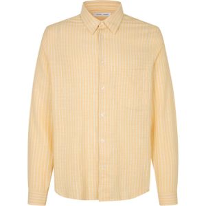 Samsøe Samsøe Overhemd lange mouw geel (Maat: XL) - Streep