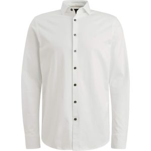 PME Legend Heren overhemd lange mouw wit (Maat: S) - Effen
