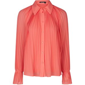 Marc Aurel Blouse oranje (Maat: 40) - Effen - Halslijn: Kraag,