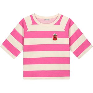 Daily Brat T-Shirt roze (Maat: 104) - Streep - Halslijn: Ronde hals,