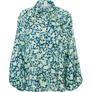 InWear Blouse groen (Maat: 38) - Halslijn: Kraag,