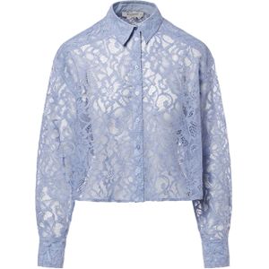 Beaumont Blouse blauw (Maat: 38) - Halslijn: Polokraag,