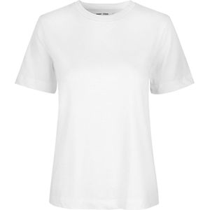 Samsøe Samsøe T-shirt wit (Maat: M) - Effen - Halslijn: Ronde hals,