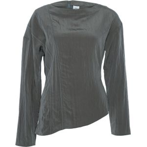 Won Hundred Top grijs (Maat: 40) - Effen - Halslijn: Ronde hals,