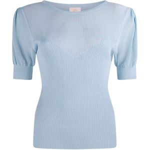 Aaiko Sweater blauw (Maat: M) - Effen - Halslijn: Ronde hals,