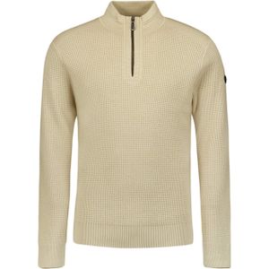 No Excess Trui beige (Maat: L) - Effen - Halslijn: Ronde hals,