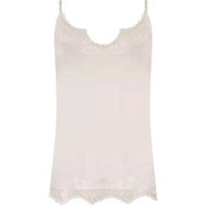 CC Heart Dames top ecru (Maat: L) - Kant
