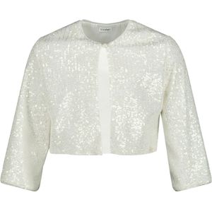 Gymp Meisjes vest ecru (Maat: 116) - Glitter