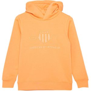 Gant Hoodie oranje (Maat: 164) - Effen - Halslijn: Capuchon,