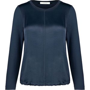 Bianca Top blauw (Maat: 38) - Effen