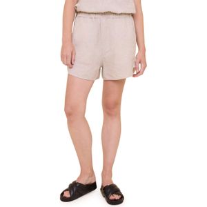 Vanilia Linnen shorts korte broek beige (Maat: 34)