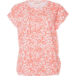Freequent T-shirt oranje (Maat: M) - Halslijn: Ronde hals,
