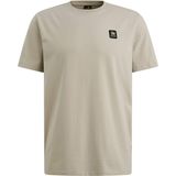 Vanguard - T-shirt - Beige - Effen - Korte Mouwen - Ronde Halslijn