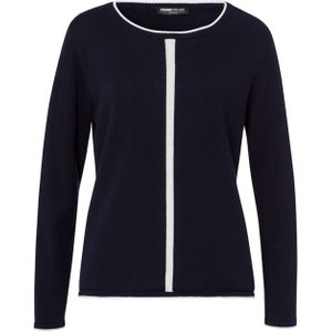 Frank Walder Dames trui blauw (Maat: 38) - Effen - Halslijn: Ronde hals,