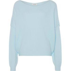American Vintage Trui blauw (Maat: XS-S) - Effen - Halslijn: Boothals,