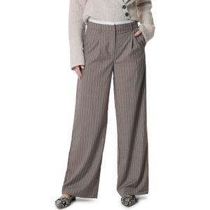 Y.A.S. YASPINLY HW PANT grijs (Maat: 42) - Streep