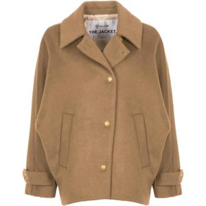 Giacomo Dames jas beige (Maat: S) - Effen