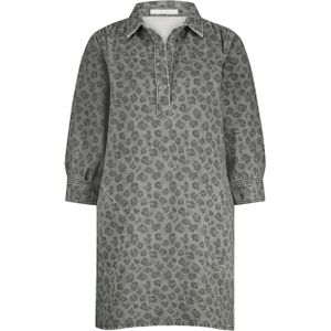 Flynth - Grey Cheetah - Jurk - Biologisch Katoen - Lange Mouwen